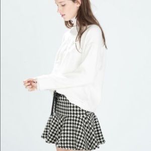 Houndstooth mini skirt from Zara 💜💜💜